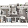 Floor plan: 2 Bedroom 2 Bathroom Small