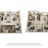 Floor plan: The Hampton Townhome