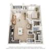 Floor plan: HH-1x1C