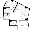 Floor plan: 2 Bed/2 Bath-D2