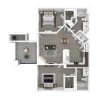 Floor plan: 2x2-852- Classic