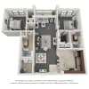 Floor plan: Two Bedroom Two Bath