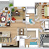 Floor plan: Brazos with Study