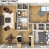 Floor plan: 2 Bedroom 1.5 bath
