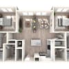 Floor plan: 2 Bed, 2 Bath