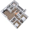 Floor plan: C1 3 Bedroom
