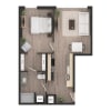 Floor plan: 1BD1zd