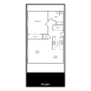 Floor plan: 1X1 Fully Remodel 
