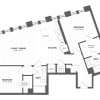 Floor plan: 2F - 2 Bed/2 Bath