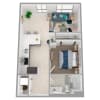 Floor plan: 1 Bed/1 Bath Urban-a40.1