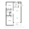 Floor plan: 2 Bedroom