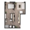 Floor plan: 1BD1v