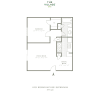 Floor plan: One Bedroom 651