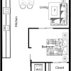 Floor plan: Jr 1 Bedroom - A