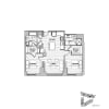 Floor plan: North 2x2 - '08 stack 