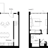 Floor plan: 2 Bed/2 Bath L/W-2B