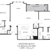 Floor plan: 2BR 2BA (1089 SF)