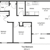 Floor plan: Two Bedroom