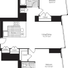 Floor plan: Two Bed Ukit FL 43-46