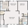 Floor plan: One Bedroom Deluxe