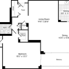 Floor plan: 1 Bedroom II