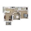Floor plan: B1P2