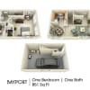 Floor plan: Bayport Townhome with Garage