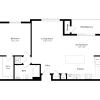 Floor plan: 1B