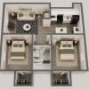 Floor plan: 2 Beds 1 Bath