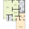 Floor plan: 1 x 1 Addison