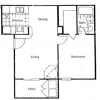 Floor plan: 1x1
