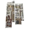 Floor plan: 2 Bedroom, 2.5 Bath