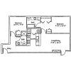 Floor plan: 2 Bed, 2 Bath B6