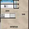 Floor plan: One Bedroom B