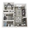 Floor plan: 2 bedroom 