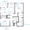 Floor plan: D2X2A