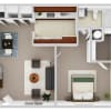 Floor plan: 1 Bedroom 1 Bathroom