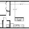 Floor plan: 1 Bed 1 Bath C