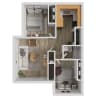 Floor plan: 2x1 Small