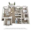 Floor plan: Three Bedroom B