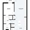 Floor plan: 1 Bed/1 Bath-C5-W