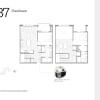 Floor plan: B7 - Two Bedroom Townhome Style with Wine Cooler