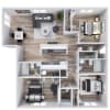 Floor plan: 3x2 Modern