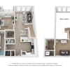 Floor plan: One Bedroom w-Loft R