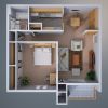 Floor plan: 1-Bedroom Apartment