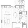Floor plan: 1 Bed/1 Bath-A8