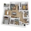 Floor plan: B2J-E