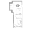 Floor plan: 1 Bedroom 1 Bath
