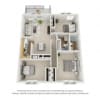 Floor plan: Three Bedroom