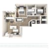 Floor plan: B1a - Hume House